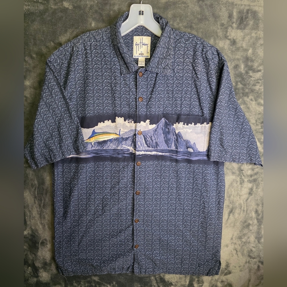 Vintage Guy Harvey Hawaiian Style Shirt Large